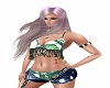 leaf/fringed Bikini top