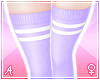 A| Purp Thigh High Socks