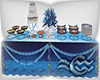 Blue Wedding Buffet Table