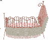Satin Pink Baby Crib