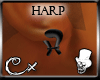 [CX]Harp earring black R