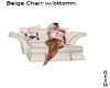 Beige Chair w/ottomn