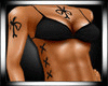Black Lace up Body Tat F