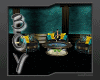[BSs] Gold Aqua Chairs