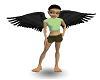 Black Angel wings