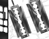 blade earrings
