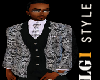 LG1 Silver & Black Suit