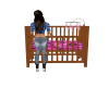 Girls Pink Camo Crib