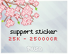 Support sticker 25k