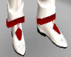 Red white shoe Male