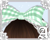 Forest Picnic Bow~ Mint