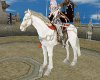 White Riding Warhorse