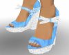 JR Blue wedge heels