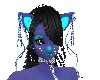 blue kitty ears