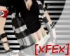 [xFEx]Striped open vest