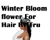Winter BloomFlower Hair