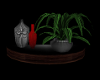 shelf with plant an vase