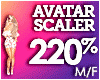 F AVATAR SCALER 220%