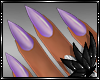 |T|Purple Stiletto Nails