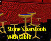 Barstools with table