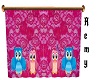Pink Owl Curtain