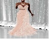 Peach lace gown