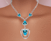 Silver Necklaces Blue