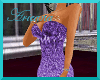 Ultraviolet Glitter Gown