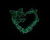 green heart tee f