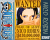 Nico Robin Wanted Poster