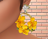 Yellow Flower Earring