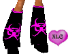 Pink+Black Toxic Boots