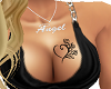 Heart/rose Breast Tattoo