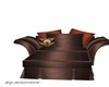 BROWN LEATHER  COUPLESET