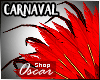 ! Carnaval Red Feathers