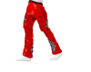 RED CH LEATHER PANTS