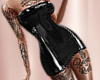 T- Dress PVC Tattoo blk,