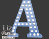 Marquee Letter A/ lamp