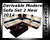 Derv Modern Sofa Set 2 