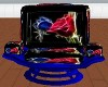 red/blue rose cuddle