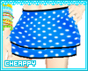 Blue Dots Layered Skirt