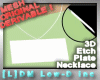 [L]DM Necklace 3D Etch P