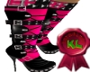PINK/BLK SPIKE BOOT