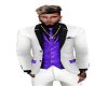 Purple/white swag