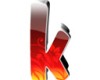 small red flame letter k