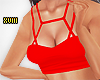 ! Strappy Crop Red
