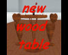 New wood bar table