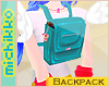 *M Blue School Backpack