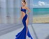 Sapphire Blue Lace Gown