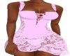 pink lace corset dress